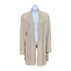 Eileen Fisher Knit Cardigan Womens 3X Minimalist Chic Luxury Classic Cozy READ!!